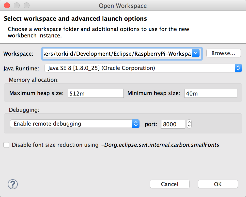 eclipse 3.8 for mac